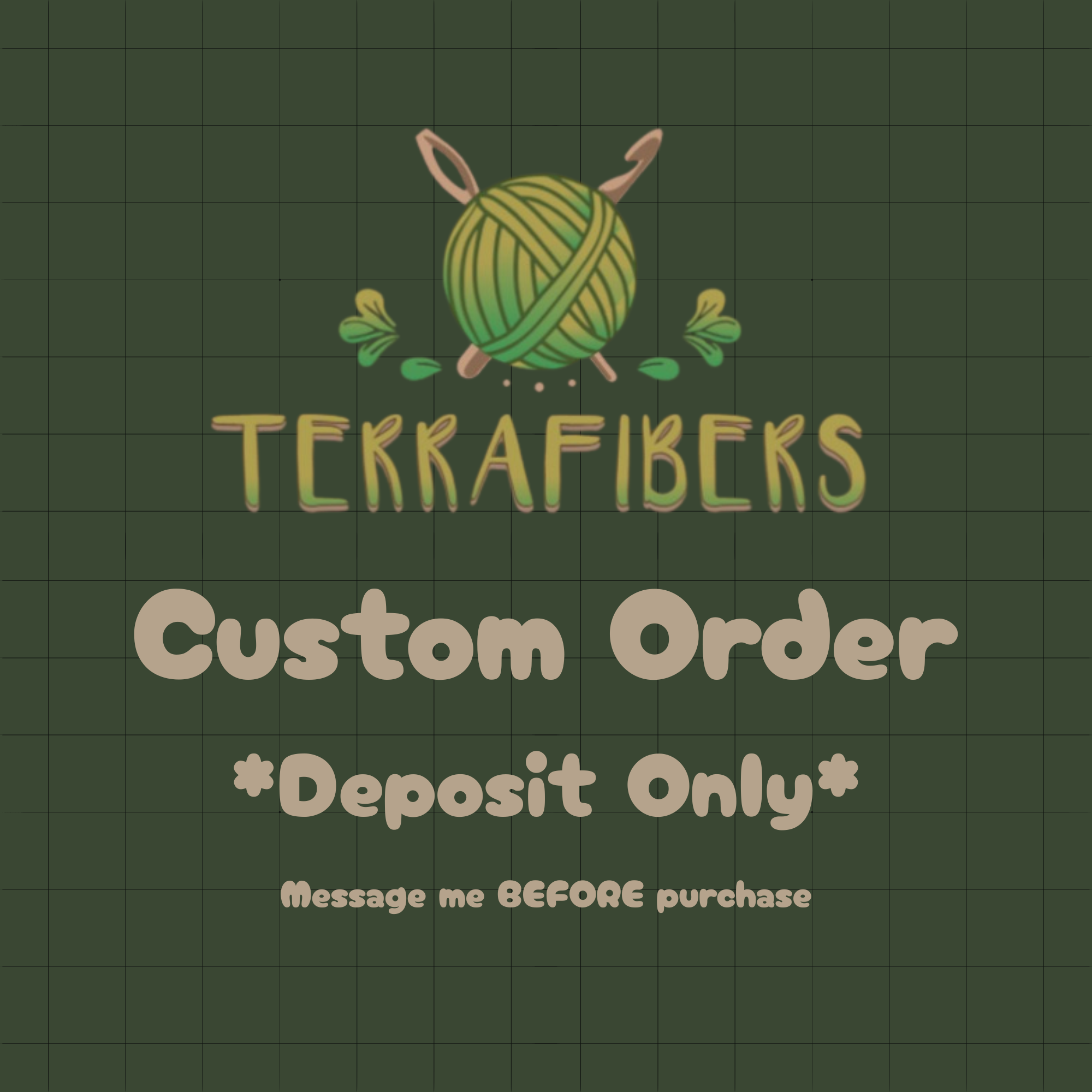 Custom Order - DEPOSIT ONLY