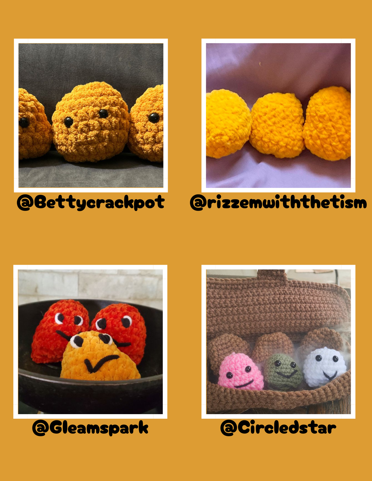 The Nuggie Buddies – Crochet Pattern